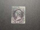 Us Stamp Scott No 151 1870 12c Henry Clay Violet   Perf 12 Vf