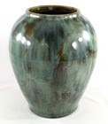 1930 s Brush Mccoy  050 Green Onyx Glaze Vase
