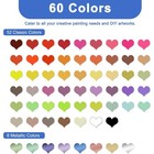 60 Colors Dual Tip Acrylic Paint Markers  Glass Paint Marker Pens