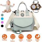 Mummy Diaper Bag Maternity Baby Nappy Backpack With 7  Pockets Large Capacity