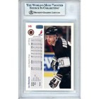 Luc Robitaille Auto 1991-92 Upper Deck  145 La Kings Autograph Card Beckett Slab