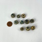 10 Loose Ancient Islamic  roman Eyes  Beads Cooper Collection