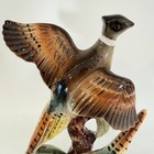 Vintage Ceramic Porcelain Ring Neck Pheasant Figurine Game Bird Fowl