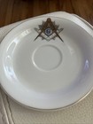 Vtg Mason Masonic Small Cup   Saucer Demitasse Japan Compass   Square    g   