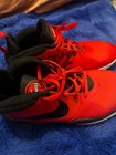  new  Nike Team Hustle Youth Size 6y Red Black Basketball Shoes