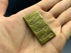19th C  Thomas Johnsons   Sons Kwikso Slide Brass Sewing Needle Case Holder 1882