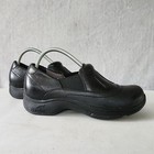 Dansko Shoes Womens 9 5 Black Leather Slip On Clogs Comfort Nurse Work Eu 40