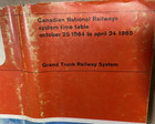 Cnr Time Table October 1964 April 1965 64 Pages Canadian National Railways