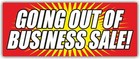 Going Out Of Business Sale Advertising Banner Vinyl Mesh Sign Store Closing Sale