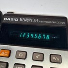 Casio Memory A-1 H-814 Vintage Electronic Calculator With Case Tested Working