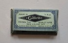 Vintage Gillette Blue Blade Razor Blade In Original Package