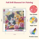Cat Diamond Art Kits For Adults  Flowers Diamond Painting Kits For Beginners  5d