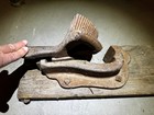 Antique Windmill Water Well Pipe Dog Puller Vintage Cast Iron Made In The Usa