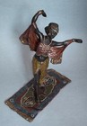 Vintage Polychrome Cold Painted Austrian Vienna Bronze  oriental Exotic Dancer 