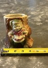 Pixie Elf Ceramic Figural 4-1 2    Planter Vase Tree Stump Gnome Fairy Garden