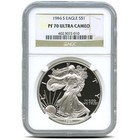 1 Oz Proof American Silver Eagle Pr pf70  random Year  Label  Pcgs Or Ngc 