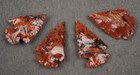 4 Mahogany Obsidian Points 1 1  Dragon Glass Spear Knife Blade Arrowheads I-695