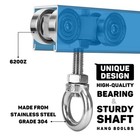 4 Wheels Trolley Assembly Rollers  4 Bearings 4 Wheels  Set 2