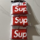 Supreme X Hanes Crew Socks - White  Pack Of 4  Size 6-12