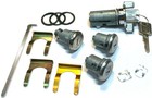 New Gm Oem Chrome Ignition doors trunk Lock Key Cylinder Set Keyed Alike 4 Locks