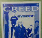 Creed Poster 2002 Tacoma Dome Original Concert Show Flyer W  Sevendust