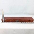 Vtg Keuffel   Esser Leroy Lettering Set K e Mahogany Box Scriber Drafting Usa