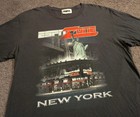 Vintage Espn Zone New York Times Square Graphic Print T-shirt Men s Medium