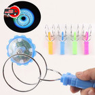 Led Magic Magnetic Spinning Top Toy Colorful Luminous Gyroscope For Kids-random