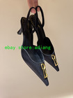 Elsa Schiaparelli 6cm Stiletto Fashion Special-shaped Metal Pointed Sandal Women