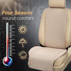 For Cadillac Car Seat Covers Breathable Non-slip Linen Front Driver Cushion Pad