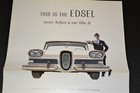 Original 1958 Edsel Ford Foldout Sales Brochure Excel  Condition Buy 1 Or More