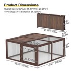 Portable Chicken Coop Run Wooden Rabbit Hutch Outdoor Small Animal Cage House