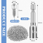 1000pcs 4x12mm Carbide Screw Tire Studs Anti Slip Snow Tire Studs Wheel Tyre Ant