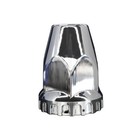 Semi Truck Complete Chrome Axle Cover Kit With 33mm Standard Lug Nut Covers