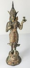 Antique South East Asian Thai Burmese Bronze Standing Buddha Figure