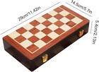 11  Metal Chess Set Folding Board Wooden Box Alloy Pieces