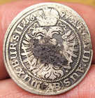 Austria 3 Kreuzer 1697 Leopold Silver Coin