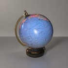 Vintage 20cm 8 Desktop Globe World Map On Wood Base Home Office Decor