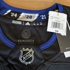 Tampa Bay Lightning Adidas Authentic Pg Third Black Jersey New W  Tags Size 54