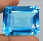 Certified 130 85 Ct Natural Blue Aquamarine Emerald Cut Brazil Rare Gemstone
