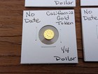 Four 4 No Date United States California Gold Token 1 4 Dollar Nice Calif Gold
