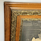1890s Oak Gold Gilt Gesso Mission Victorian 26x30 Wood Frame Antique 1900s