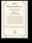 King Louis Xiv - 2024 Pieces Of The Past Hand Written Jumbo Document Relic Rare