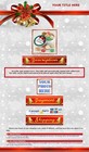 Auction Template Christmas Bow Bells Design - Free Email Shipping