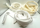 Satin Corset Ribbon Replacement Ties Wedding Dress Lot Of 3