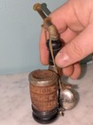 Antique German Tyrol Hunter Smoking Tobacco Pipe Hand Carved Wood  Bakelite Stem