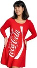 Womens Coca Cola Red Skater Dress Halloween Themed Party Cosplay Costume 
