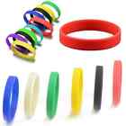 Silicone Rubber Sports Bracelet Wrist Band Fashion Simple Bangle Gift 12 Colors