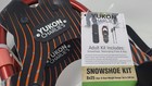 Yukon Charlie s 825 Adult Snowshoe Kit W  Poles  Bag Red Med Up To 200lbs  497 