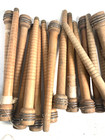 Wood Bobbins Spools Industrial Style Spindles 7 3 8   8   And 8 75  Quill Lot 30
